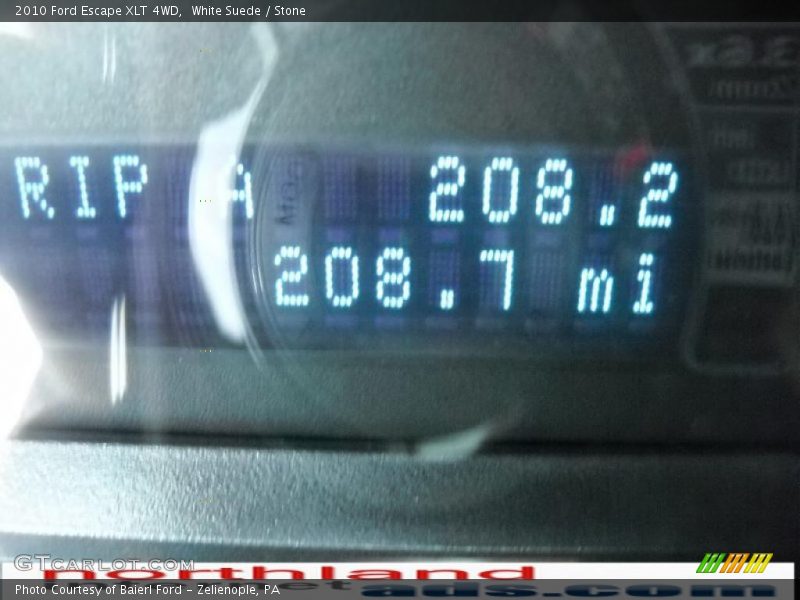 White Suede / Stone 2010 Ford Escape XLT 4WD