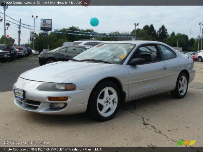 Ice Silver Metallic / Black/Gray 2000 Dodge Avenger ES