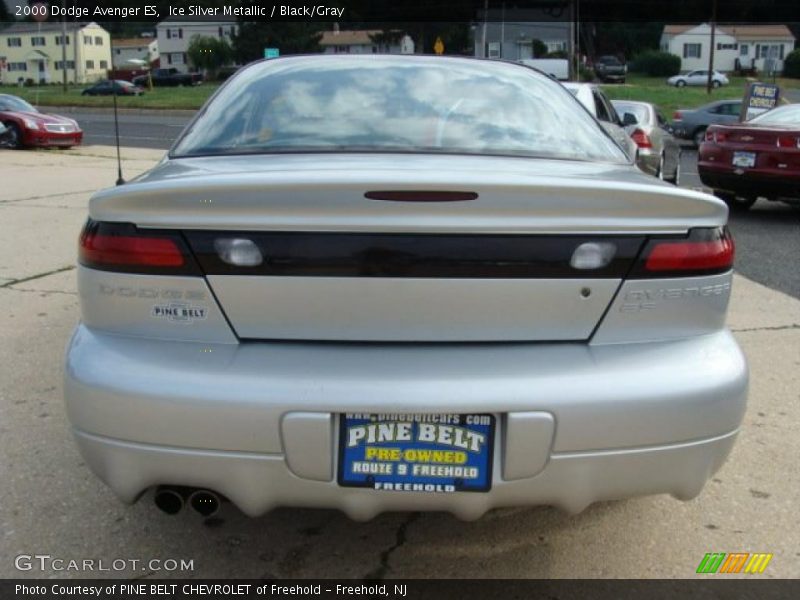 Ice Silver Metallic / Black/Gray 2000 Dodge Avenger ES