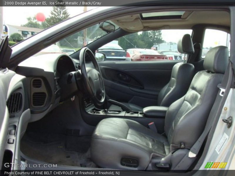 Ice Silver Metallic / Black/Gray 2000 Dodge Avenger ES