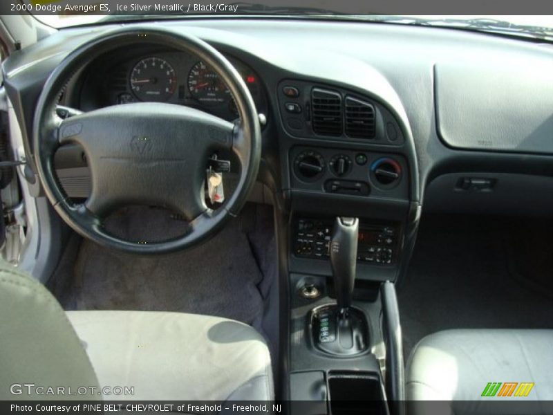 Ice Silver Metallic / Black/Gray 2000 Dodge Avenger ES