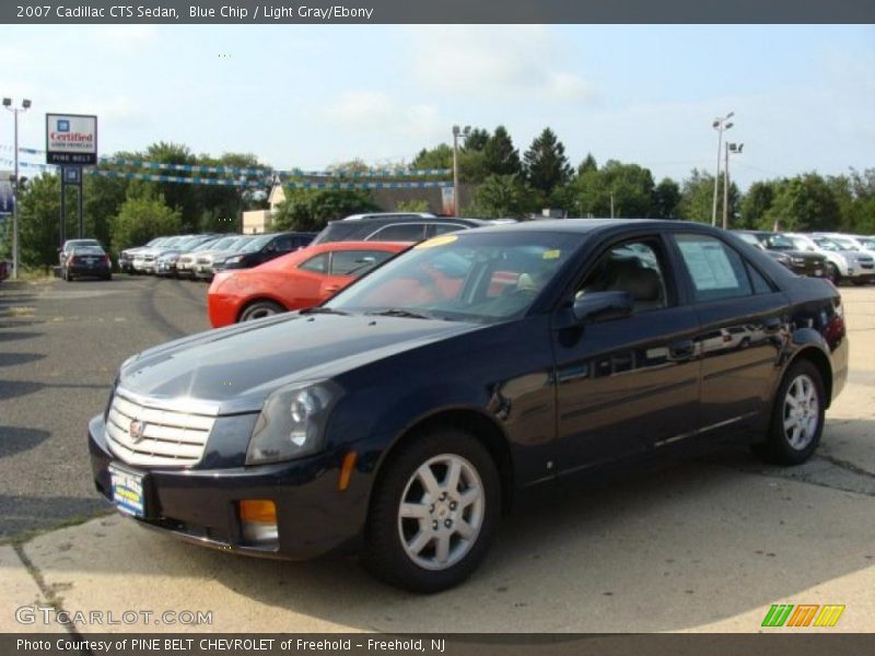 Blue Chip / Light Gray/Ebony 2007 Cadillac CTS Sedan