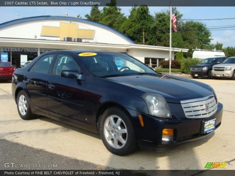 Blue Chip / Light Gray/Ebony 2007 Cadillac CTS Sedan