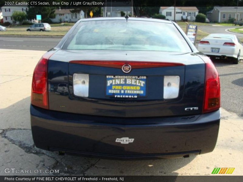 Blue Chip / Light Gray/Ebony 2007 Cadillac CTS Sedan