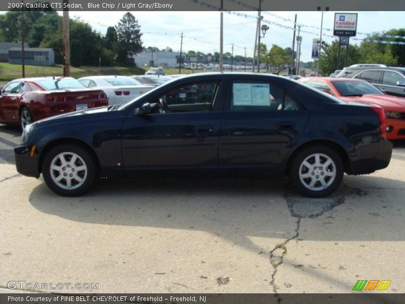 Blue Chip / Light Gray/Ebony 2007 Cadillac CTS Sedan