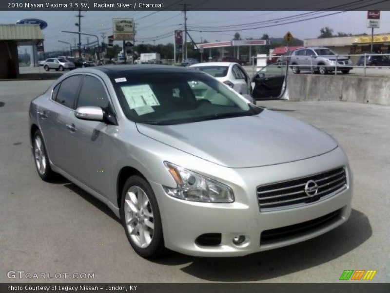 Radiant Silver / Charcoal 2010 Nissan Maxima 3.5 SV