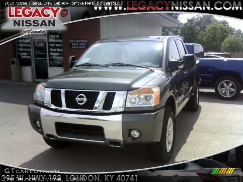 Smoke Metallic / Charcoal 2010 Nissan Titan SE Crew Cab 4x4