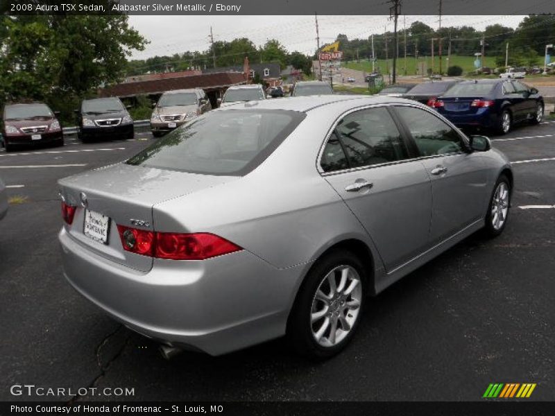Alabaster Silver Metallic / Ebony 2008 Acura TSX Sedan