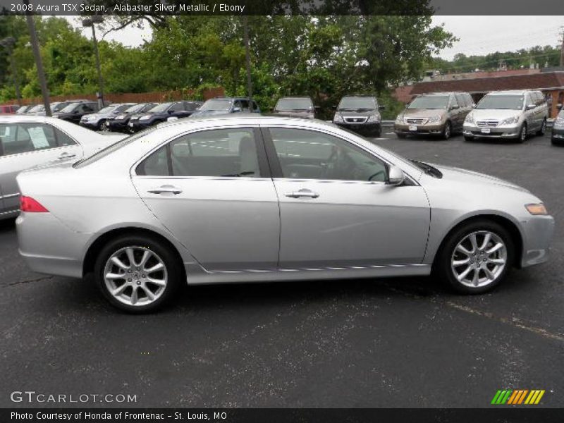 Alabaster Silver Metallic / Ebony 2008 Acura TSX Sedan