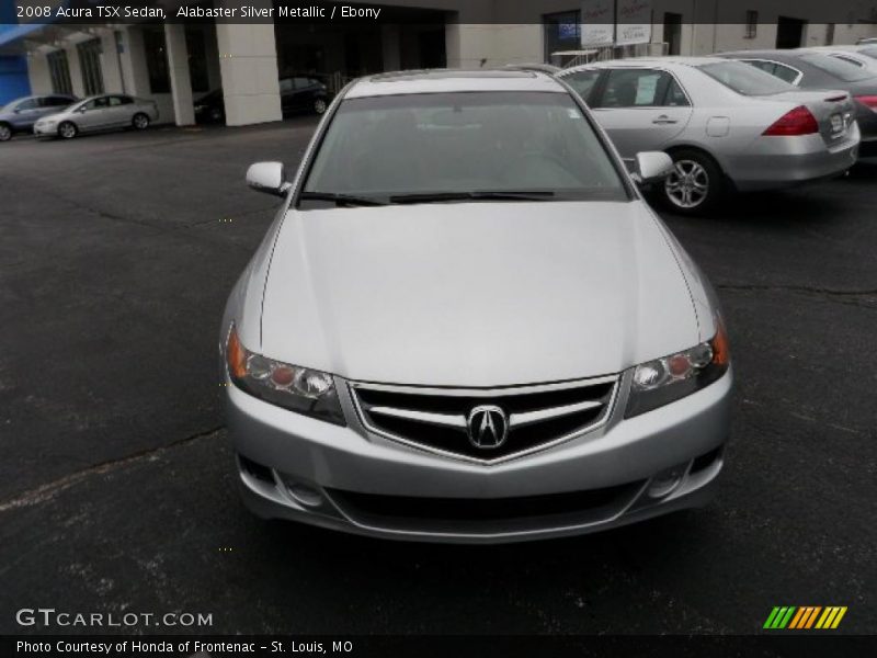 Alabaster Silver Metallic / Ebony 2008 Acura TSX Sedan