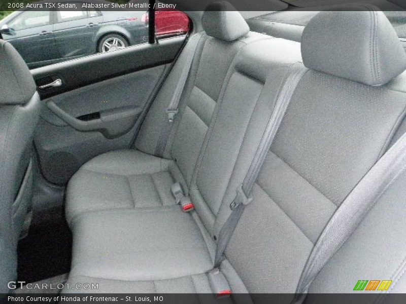 Alabaster Silver Metallic / Ebony 2008 Acura TSX Sedan