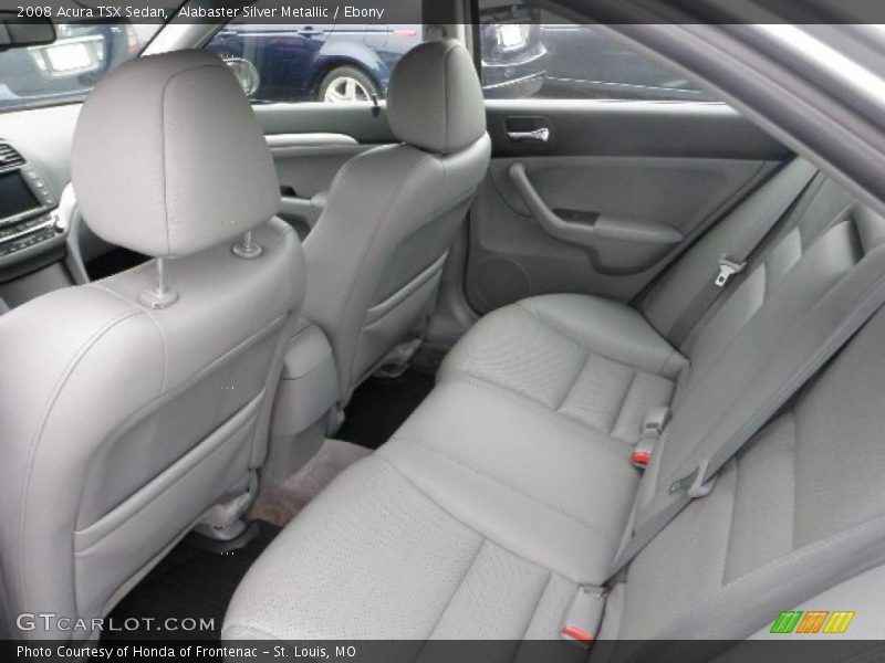 Alabaster Silver Metallic / Ebony 2008 Acura TSX Sedan