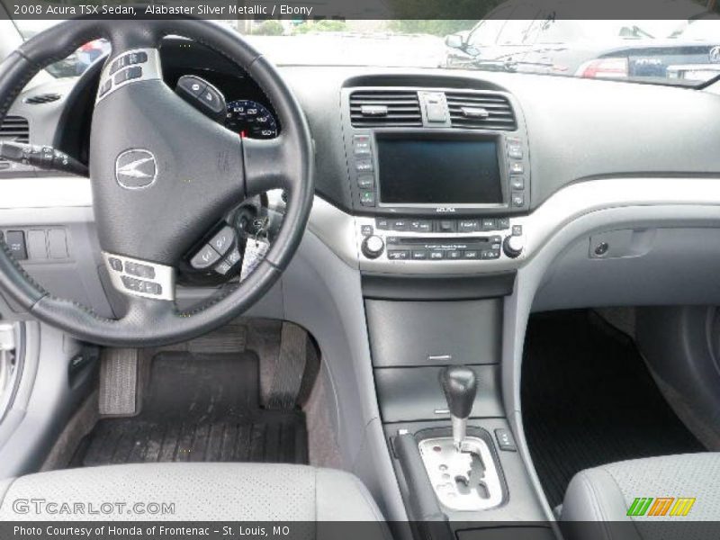 Alabaster Silver Metallic / Ebony 2008 Acura TSX Sedan