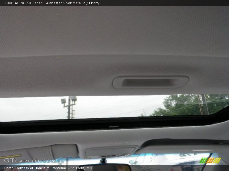 Alabaster Silver Metallic / Ebony 2008 Acura TSX Sedan