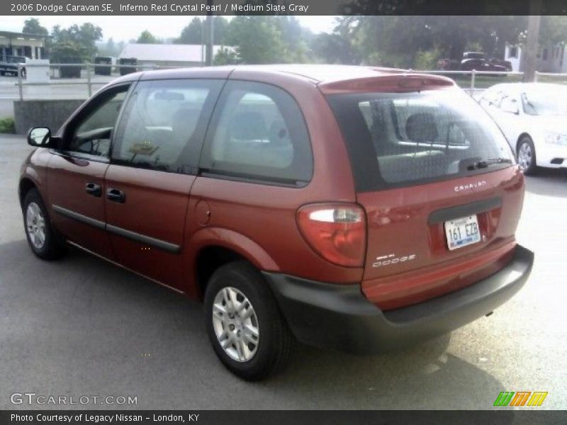 Inferno Red Crystal Pearl / Medium Slate Gray 2006 Dodge Caravan SE