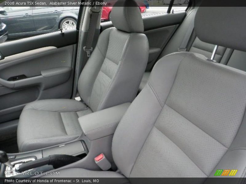 Alabaster Silver Metallic / Ebony 2008 Acura TSX Sedan