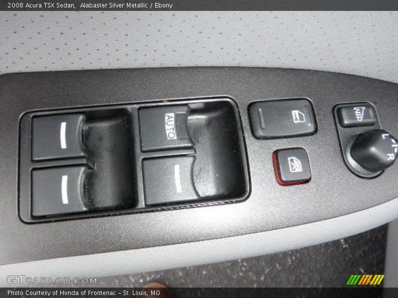 Alabaster Silver Metallic / Ebony 2008 Acura TSX Sedan