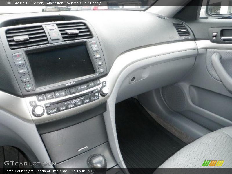 Alabaster Silver Metallic / Ebony 2008 Acura TSX Sedan