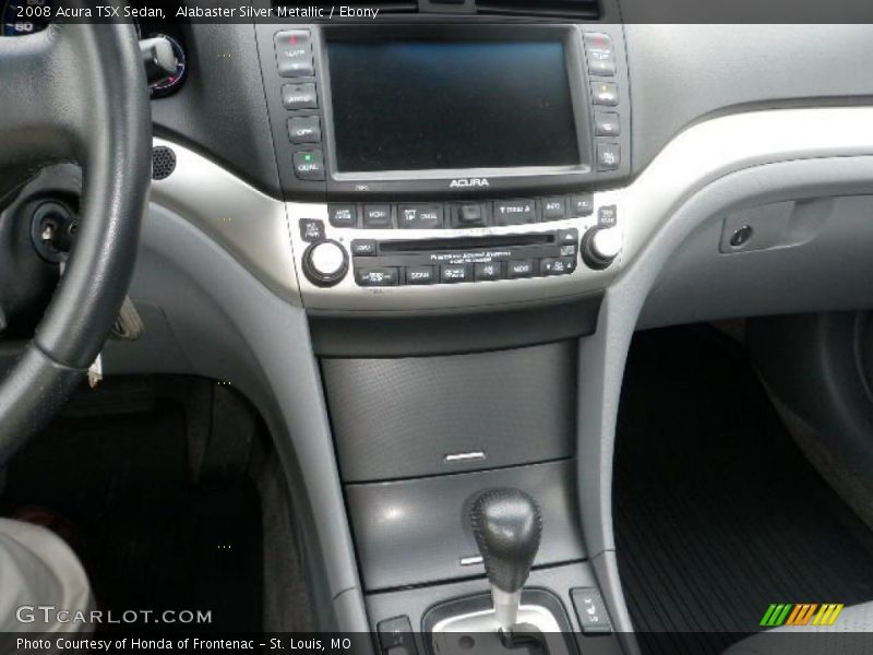 Alabaster Silver Metallic / Ebony 2008 Acura TSX Sedan