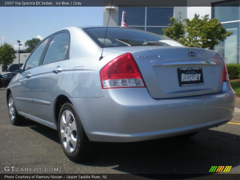 Ice Blue / Gray 2007 Kia Spectra EX Sedan