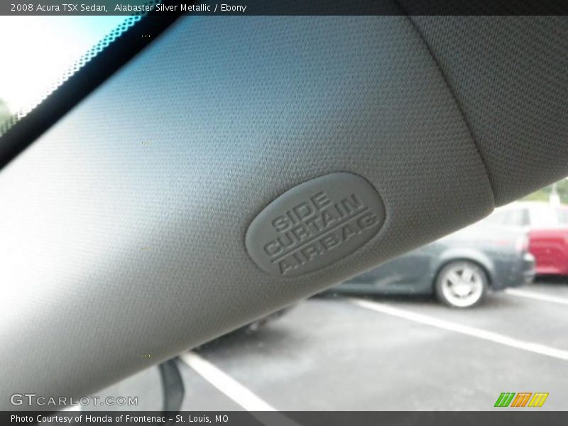 Alabaster Silver Metallic / Ebony 2008 Acura TSX Sedan