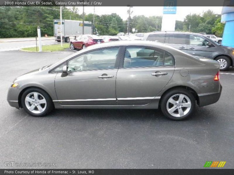 Galaxy Gray Metallic / Gray 2008 Honda Civic EX Sedan