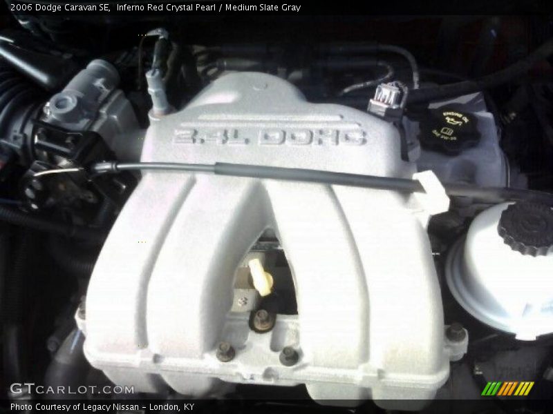 Inferno Red Crystal Pearl / Medium Slate Gray 2006 Dodge Caravan SE