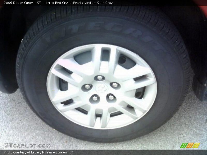 Inferno Red Crystal Pearl / Medium Slate Gray 2006 Dodge Caravan SE