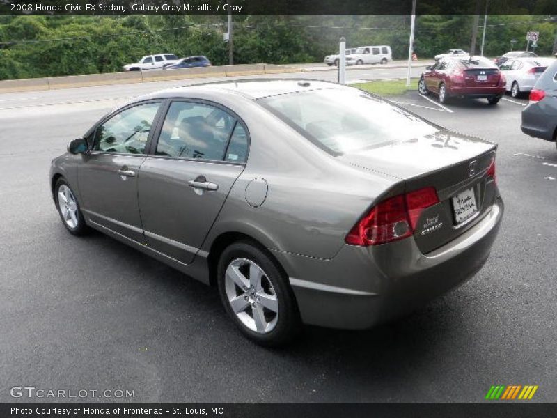 Galaxy Gray Metallic / Gray 2008 Honda Civic EX Sedan