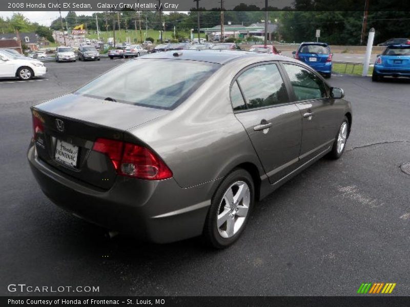 Galaxy Gray Metallic / Gray 2008 Honda Civic EX Sedan