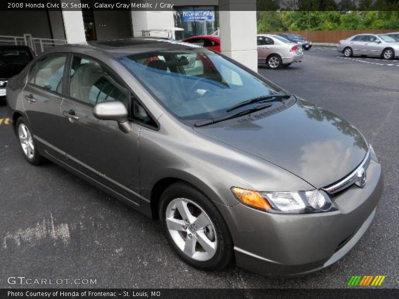 Galaxy Gray Metallic / Gray 2008 Honda Civic EX Sedan