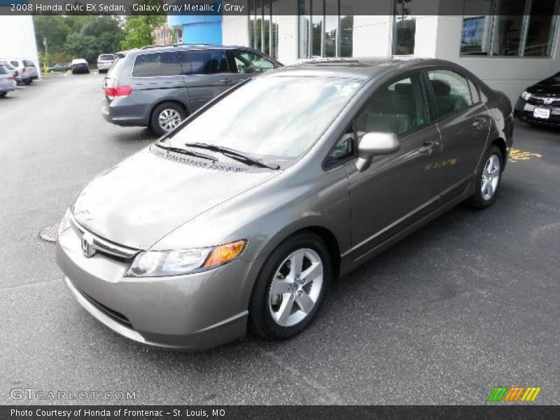 Galaxy Gray Metallic / Gray 2008 Honda Civic EX Sedan