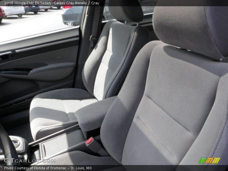 Galaxy Gray Metallic / Gray 2008 Honda Civic EX Sedan