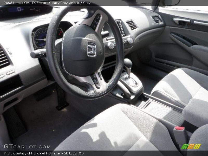 Galaxy Gray Metallic / Gray 2008 Honda Civic EX Sedan