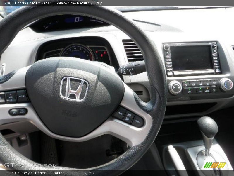 Galaxy Gray Metallic / Gray 2008 Honda Civic EX Sedan