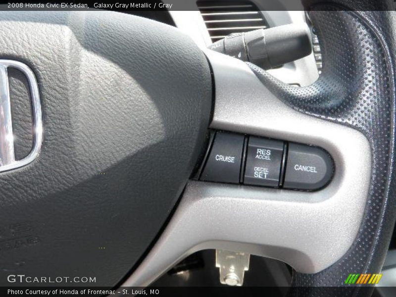 Galaxy Gray Metallic / Gray 2008 Honda Civic EX Sedan