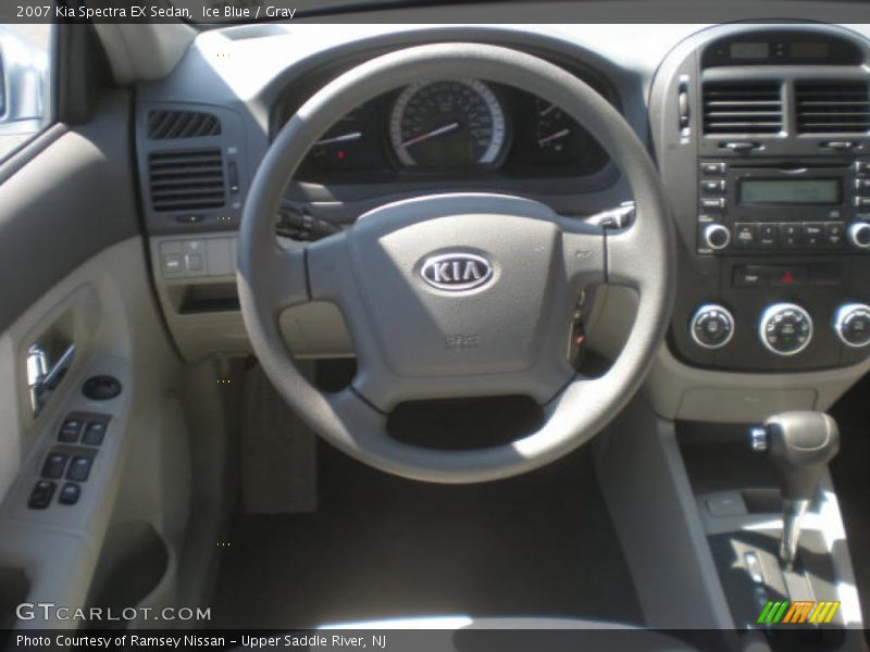 Ice Blue / Gray 2007 Kia Spectra EX Sedan