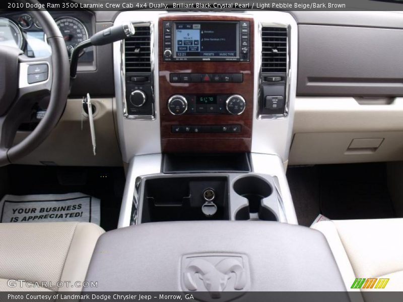 Brilliant Black Crystal Pearl / Light Pebble Beige/Bark Brown 2010 Dodge Ram 3500 Laramie Crew Cab 4x4 Dually