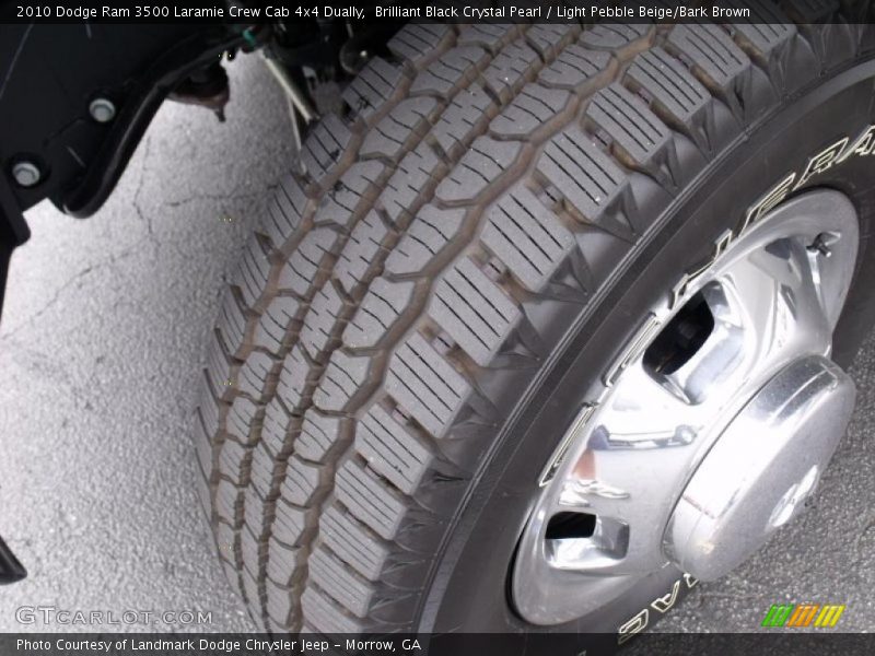 Brilliant Black Crystal Pearl / Light Pebble Beige/Bark Brown 2010 Dodge Ram 3500 Laramie Crew Cab 4x4 Dually