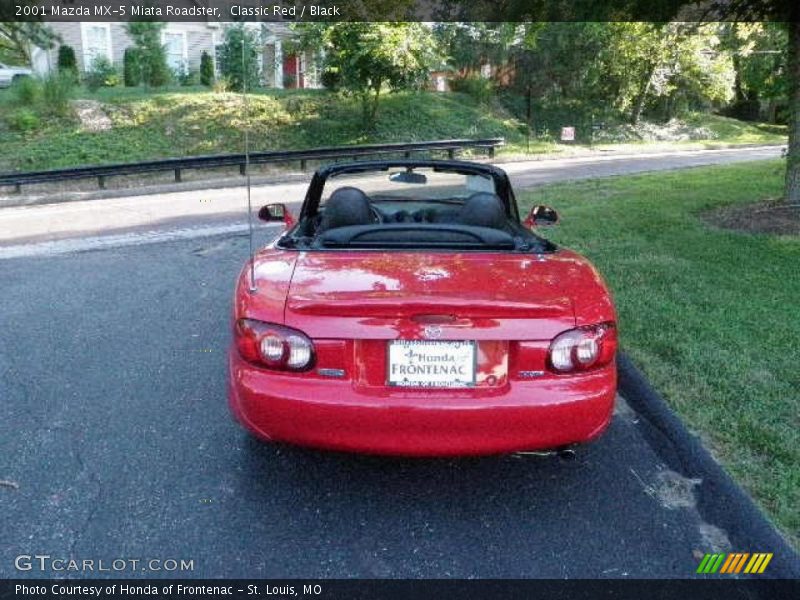 Classic Red / Black 2001 Mazda MX-5 Miata Roadster
