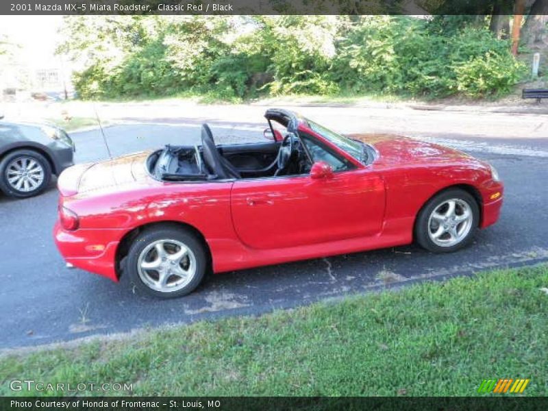 Classic Red / Black 2001 Mazda MX-5 Miata Roadster