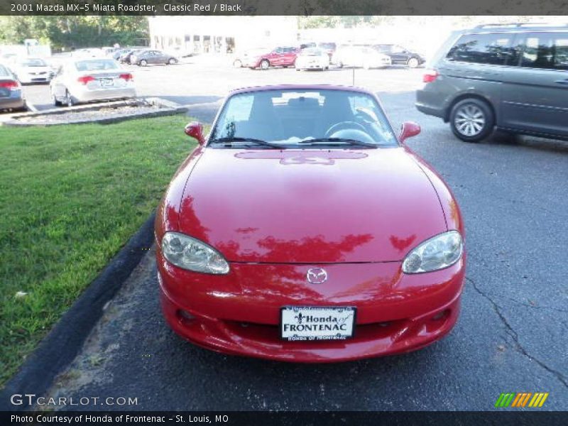 Classic Red / Black 2001 Mazda MX-5 Miata Roadster