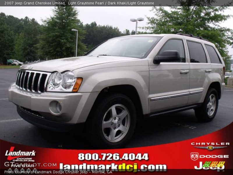 Light Graystone Pearl / Dark Khaki/Light Graystone 2007 Jeep Grand Cherokee Limited