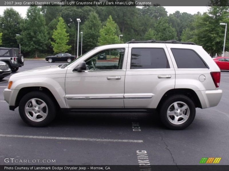 Light Graystone Pearl / Dark Khaki/Light Graystone 2007 Jeep Grand Cherokee Limited