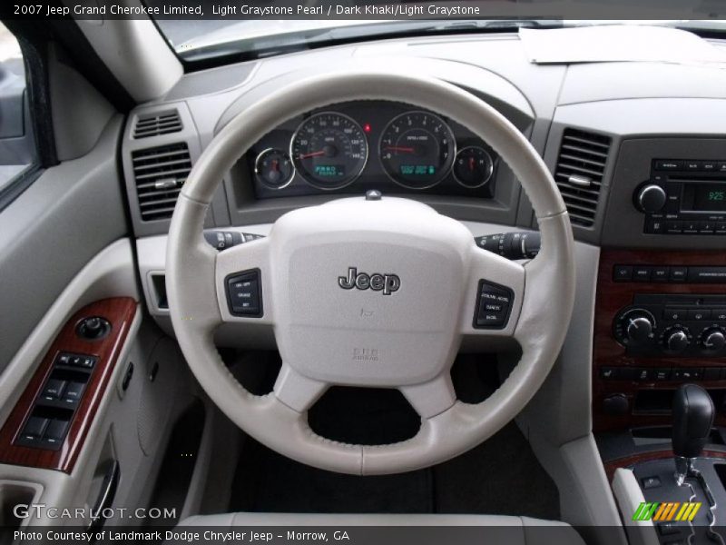 Light Graystone Pearl / Dark Khaki/Light Graystone 2007 Jeep Grand Cherokee Limited