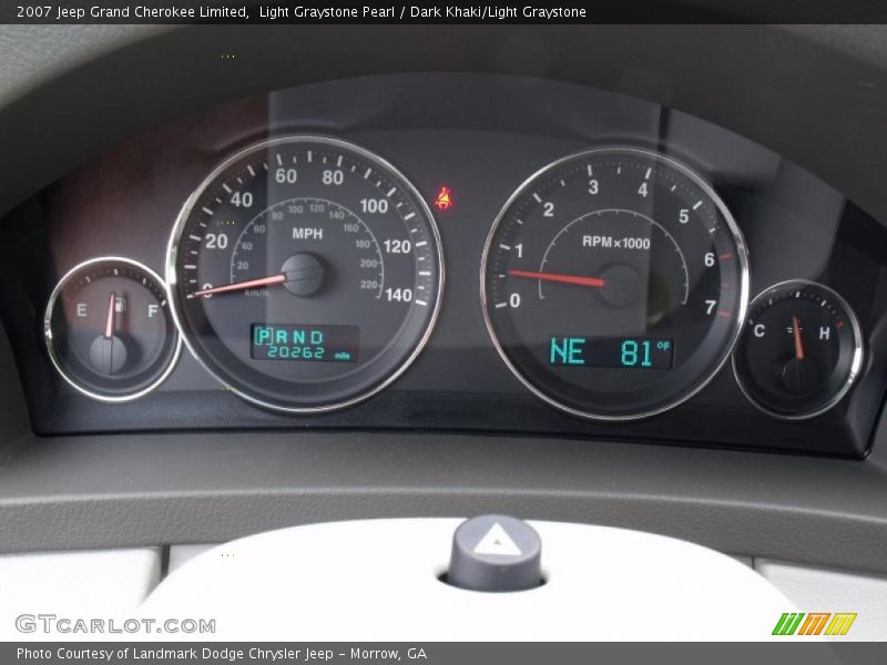 Light Graystone Pearl / Dark Khaki/Light Graystone 2007 Jeep Grand Cherokee Limited