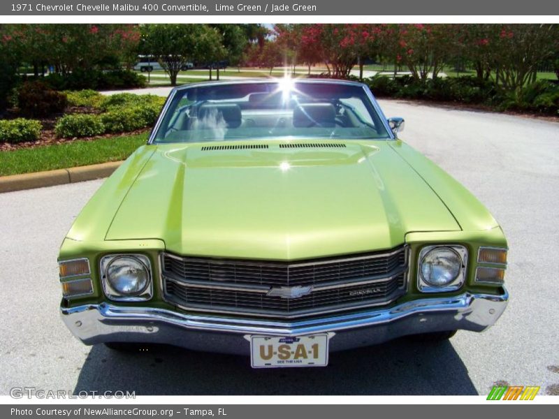 Lime Green / Jade Green 1971 Chevrolet Chevelle Malibu 400 Convertible