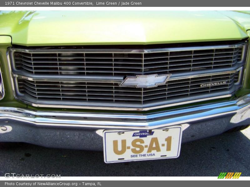 Lime Green / Jade Green 1971 Chevrolet Chevelle Malibu 400 Convertible
