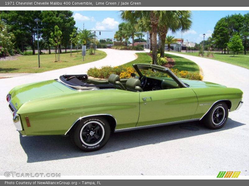 Lime Green / Jade Green 1971 Chevrolet Chevelle Malibu 400 Convertible