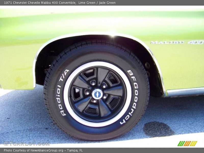 Lime Green / Jade Green 1971 Chevrolet Chevelle Malibu 400 Convertible